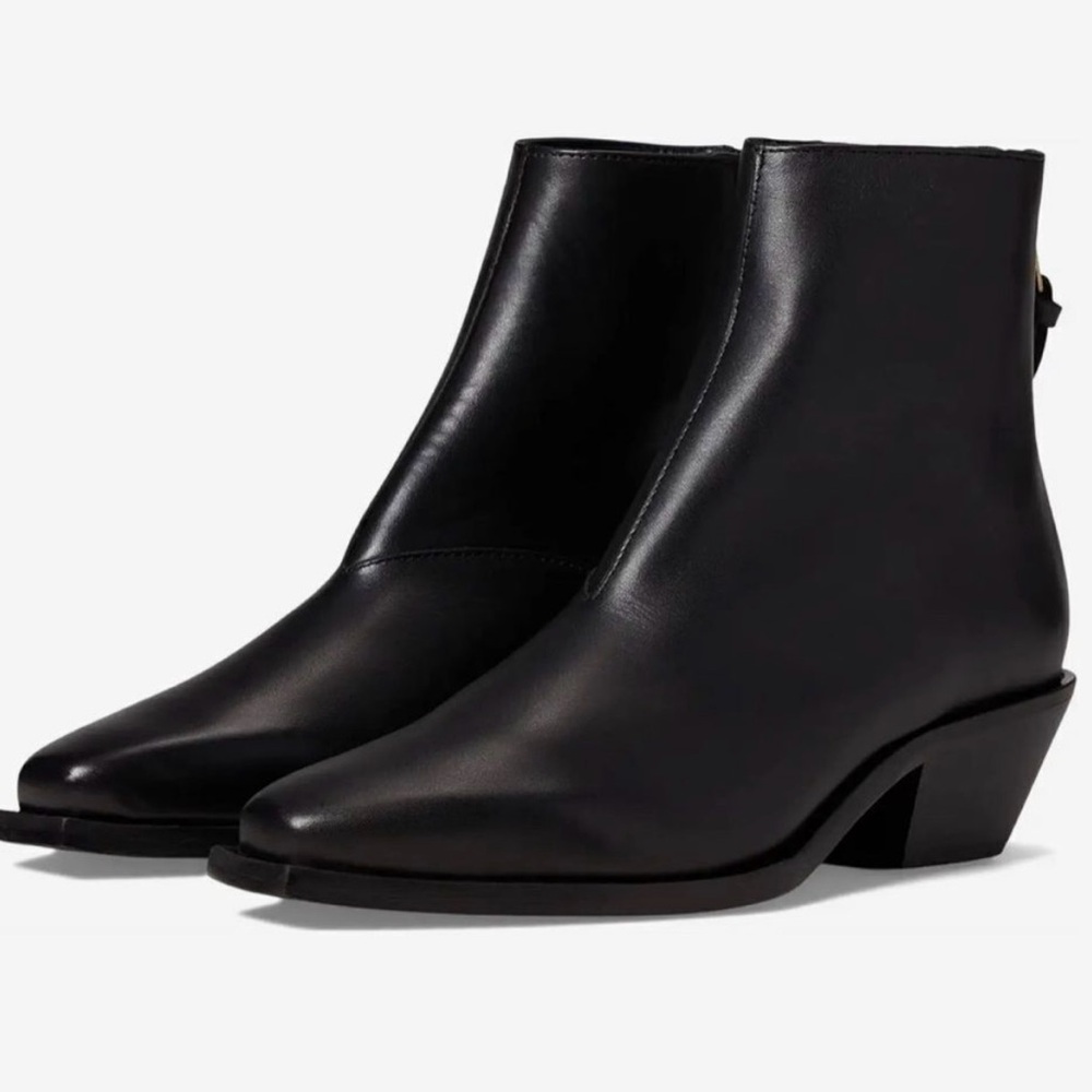All Saints Lenora Leather Ankle Boots -Black